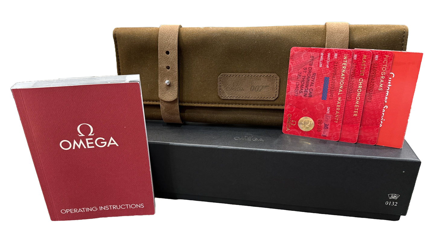 MINT PAPERS Omega Seamaster 007 Bond 42mm Brown TITANIUM 210.92.42.20.01.001 BOX