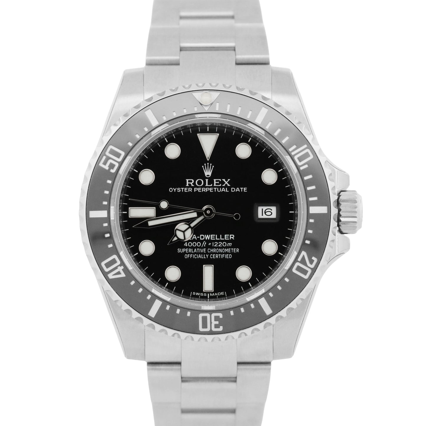 NOS STICKERED PAPERS Rolex Sea-Dweller 4000 SD4K 40mm Ceramic Steel 116600 BOX