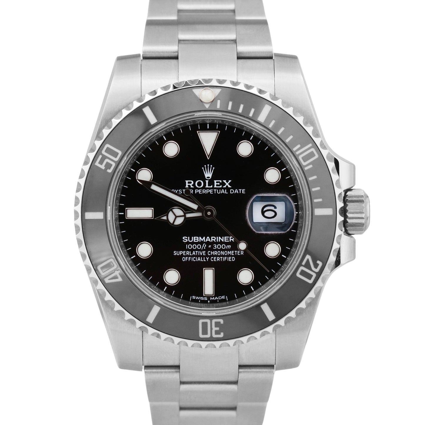 Rolex Submariner Date Stainless Steel BLACK Ceramic 40mm 116610 LN Watch