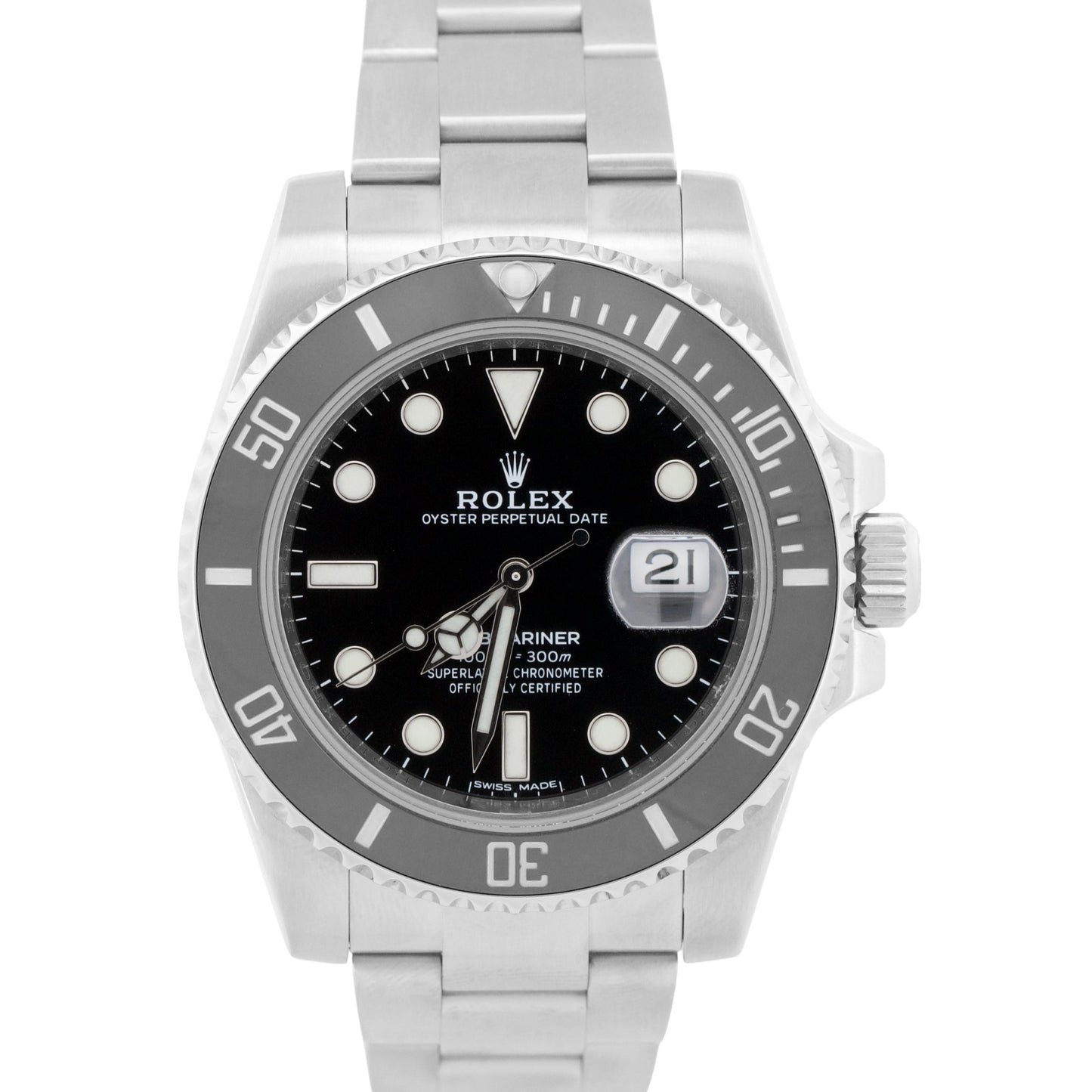 2024 RSC Rolex Submariner Date BLACK Ceramic Steel 40mm 116610 LN Watch BOX