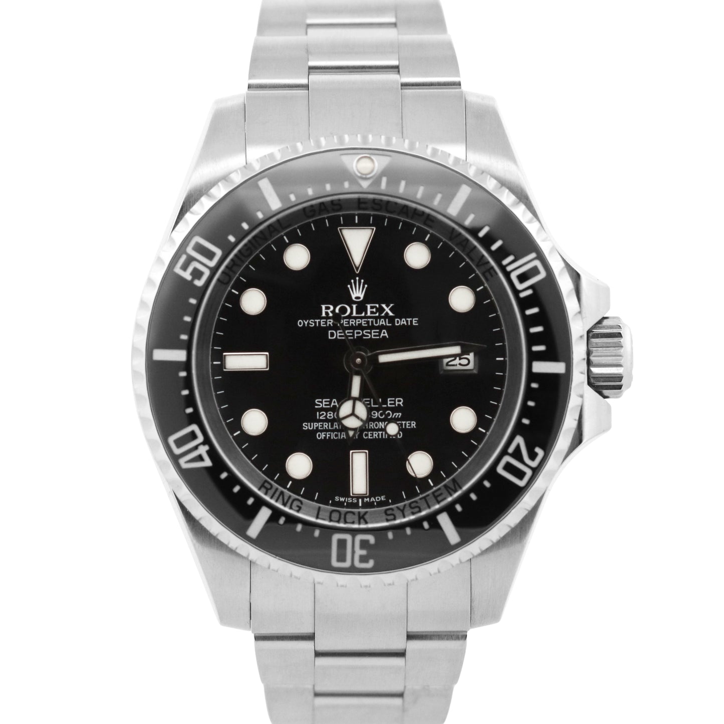 MINT PAPERS Rolex Sea-Dweller Deepsea 44mm BLACK Ceramic Steel Dive 116660 BOX