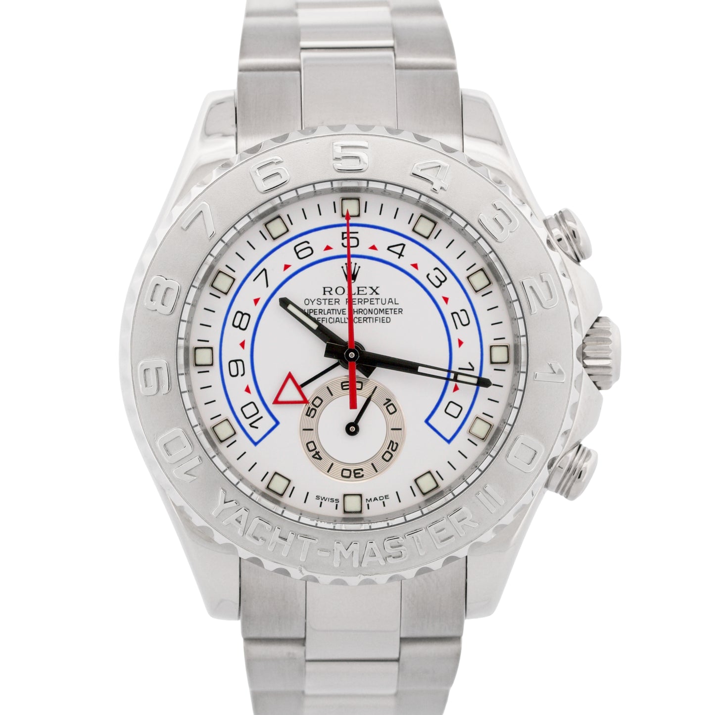 Rolex Yacht-Master II 18K White Gold Platinum Oyster Platinum 116689 44mm BOX
