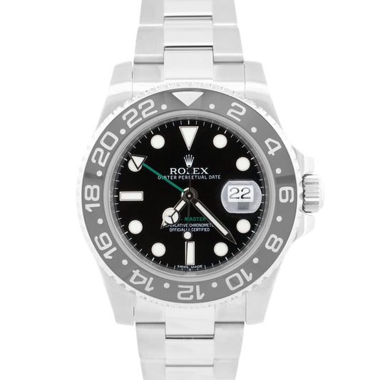 Rolex GMT-Master II BLACK Green Stainless Steel Ceramic 40mm 116710 LN Watch