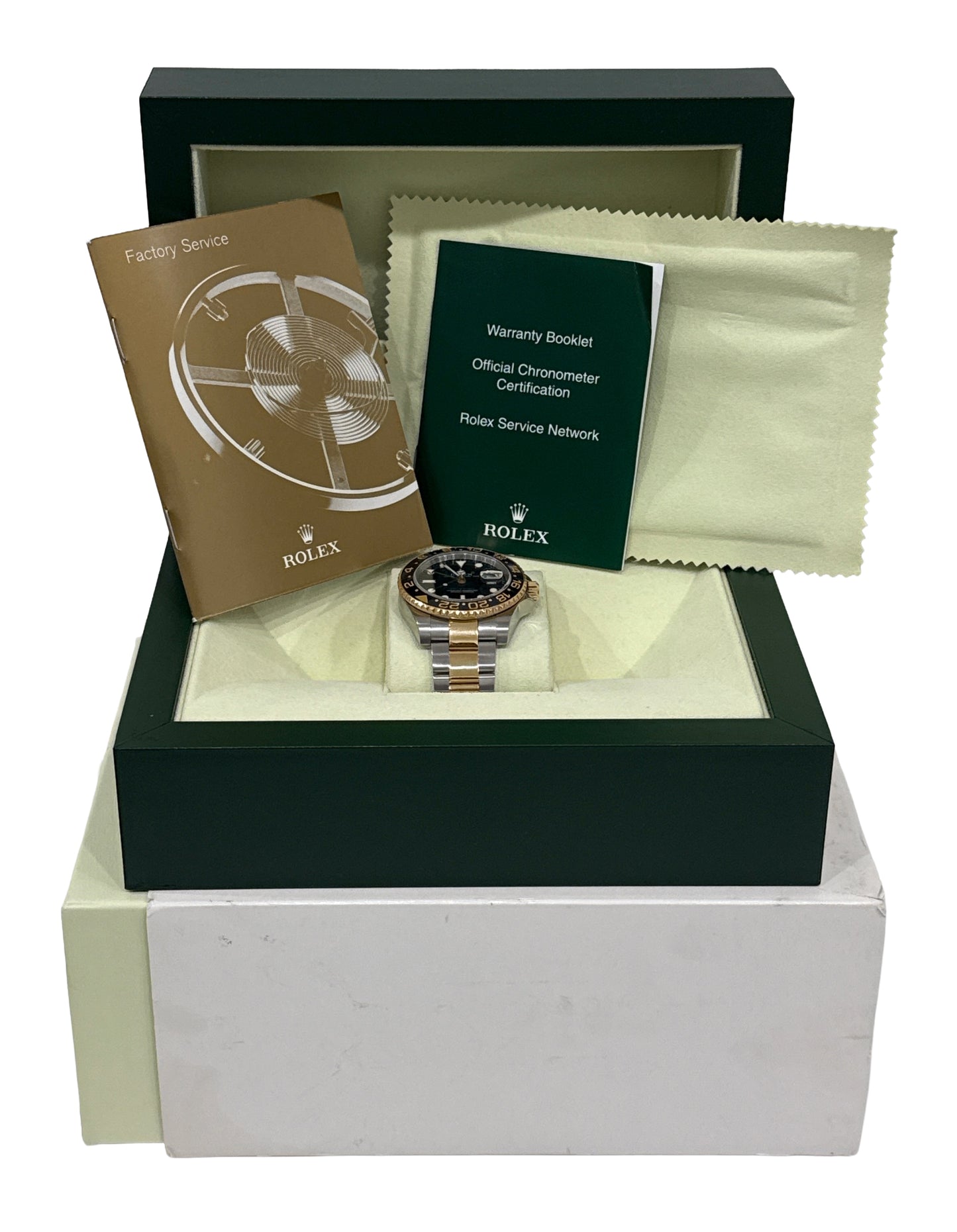 Rolex GMT-Master II Ceramic BLACK Two-Tone 18K Gold 40mm 116713 LN Watch BOX