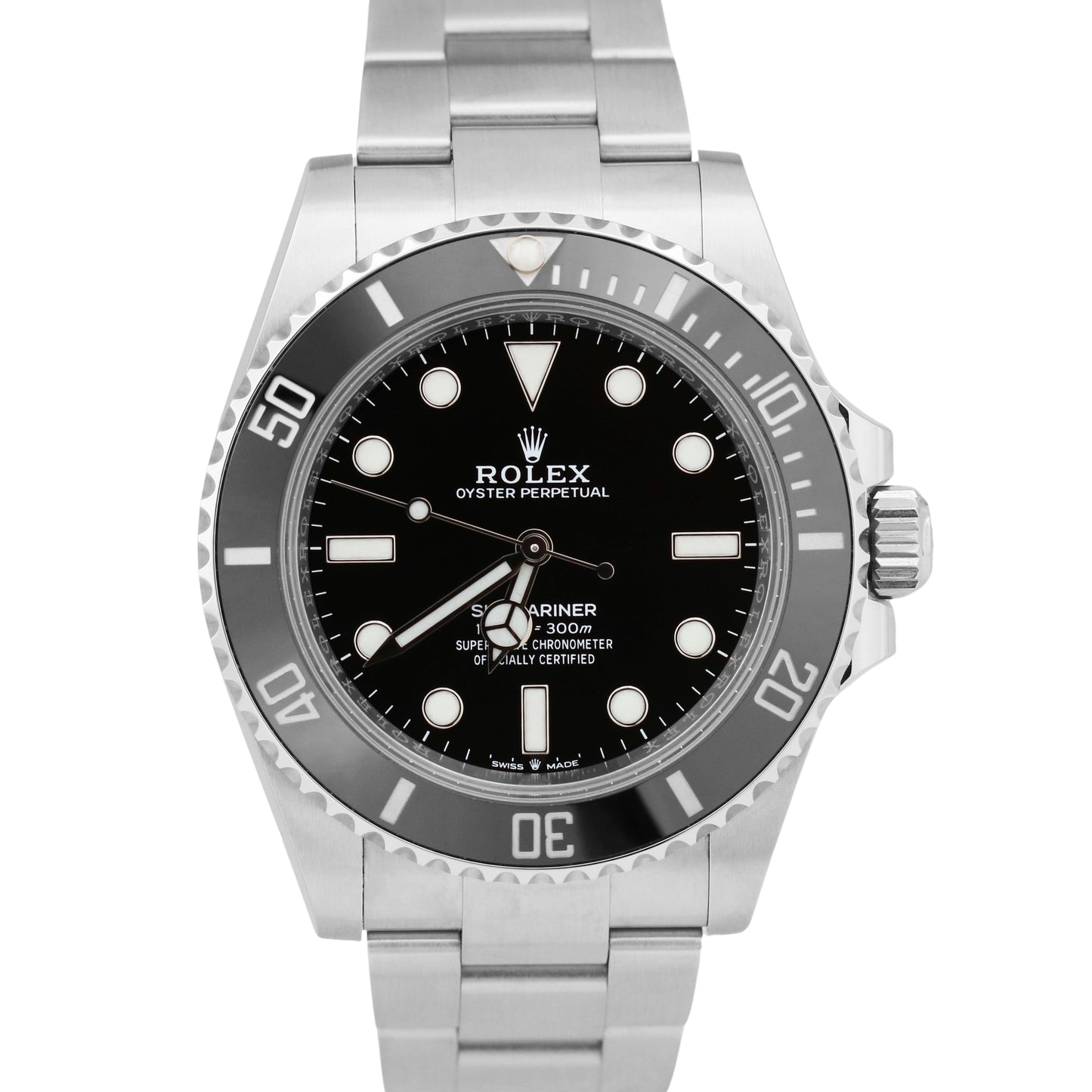 NEW PAPERS Rolex Submariner No-Date Stainless Steel 41mm Ceramic 124060 LN BOX