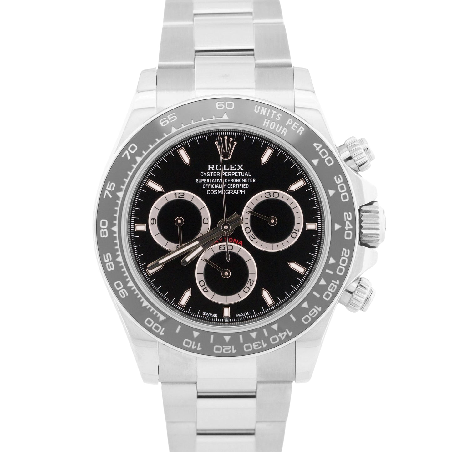 2024 NEW PAPERS Rolex Daytona Cosmograph BLACK 40mm Steel Watch 126500 LN BOX