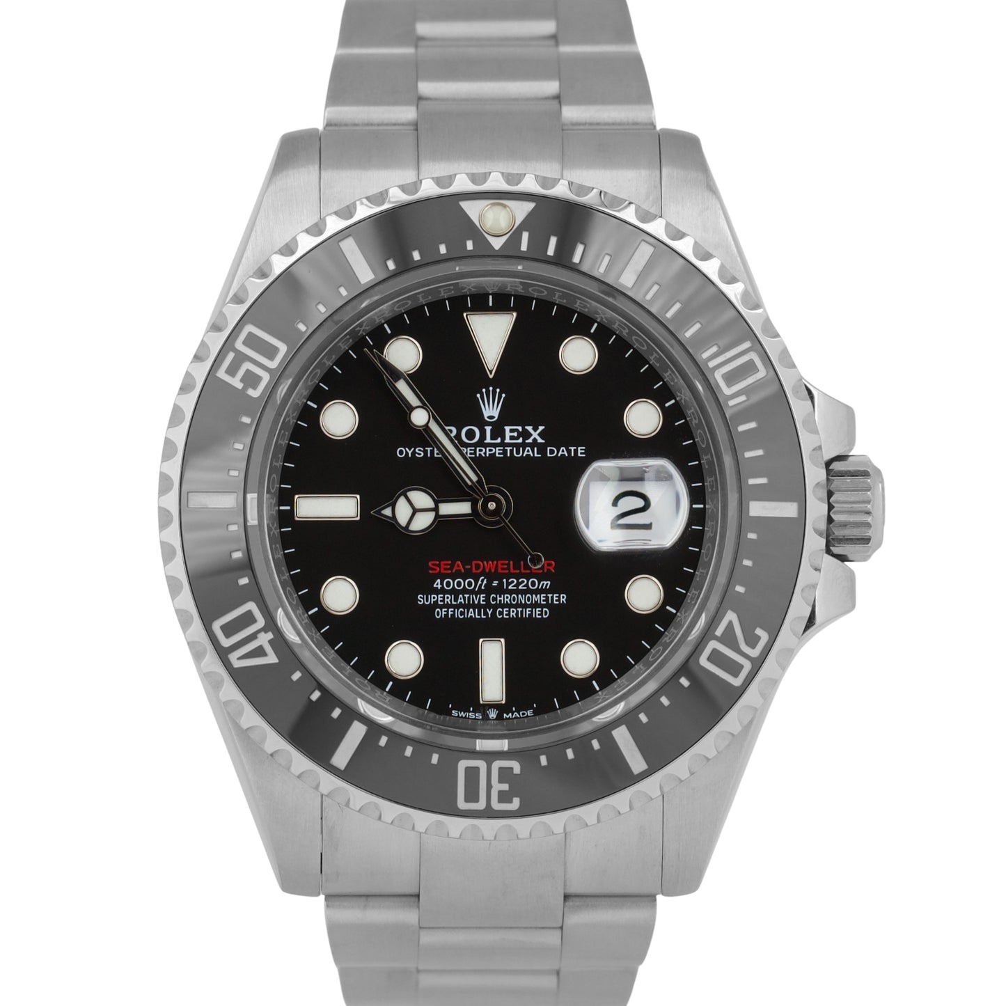 MINT PAPERS Rolex Sea-Dweller 50th-Anniversary BLACK Red 43mm MK2 126600 BOX