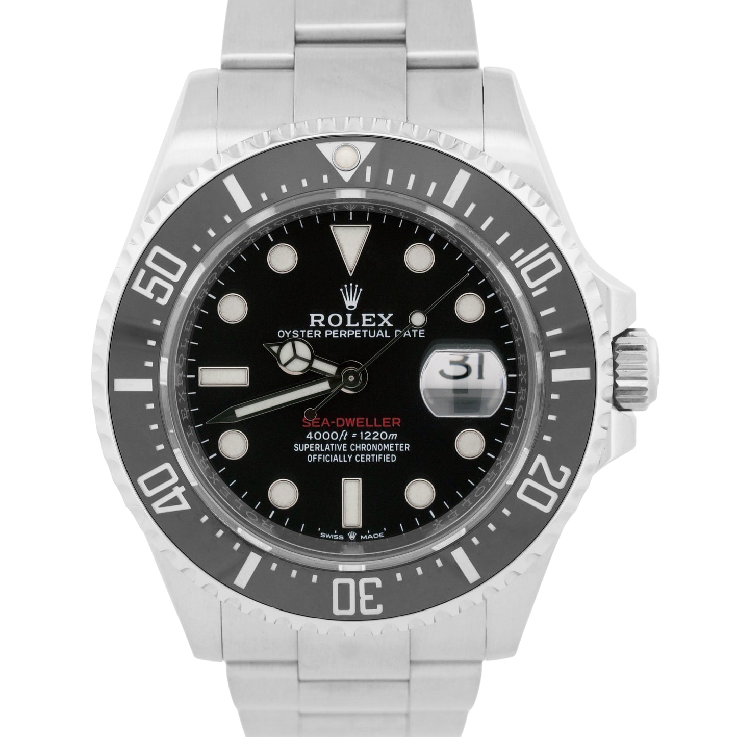 MINT NEW PAPERS Rolex Sea-Dweller 50th-Anniversary BLACK Red 43mm MK2 126600 BOX