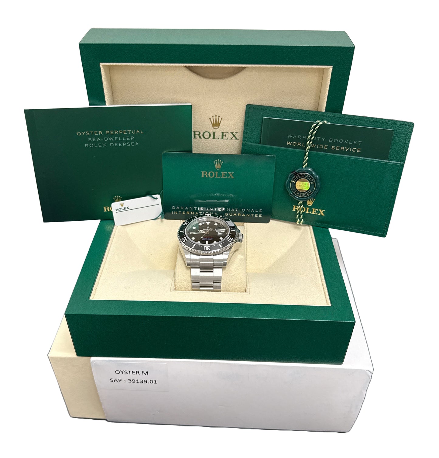 MINT NEW PAPERS Rolex Sea-Dweller 50th-Anniversary BLACK Red 43mm MK2 126600 BOX