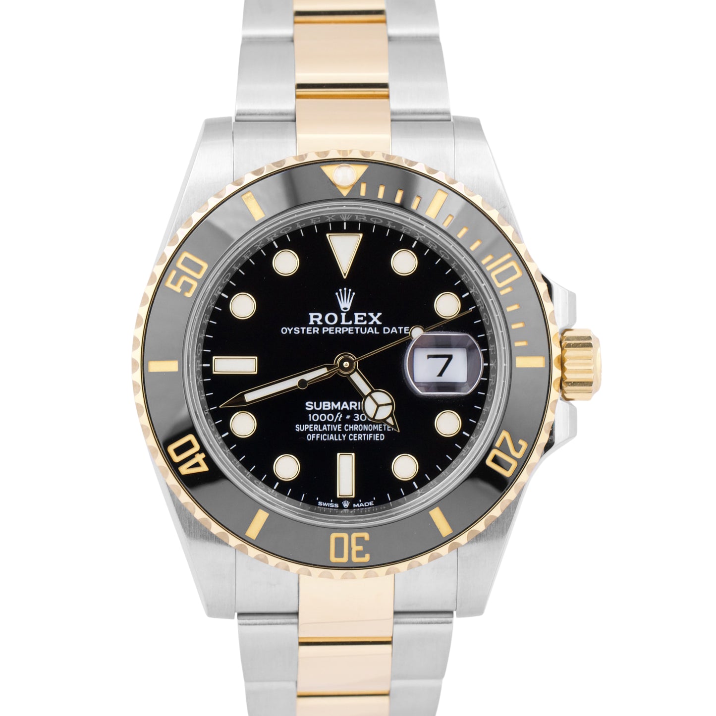 MINT 2020 PAPERS Rolex Submariner Date 41mm Ceramic Two-Tone Gold 126613 LN B+P