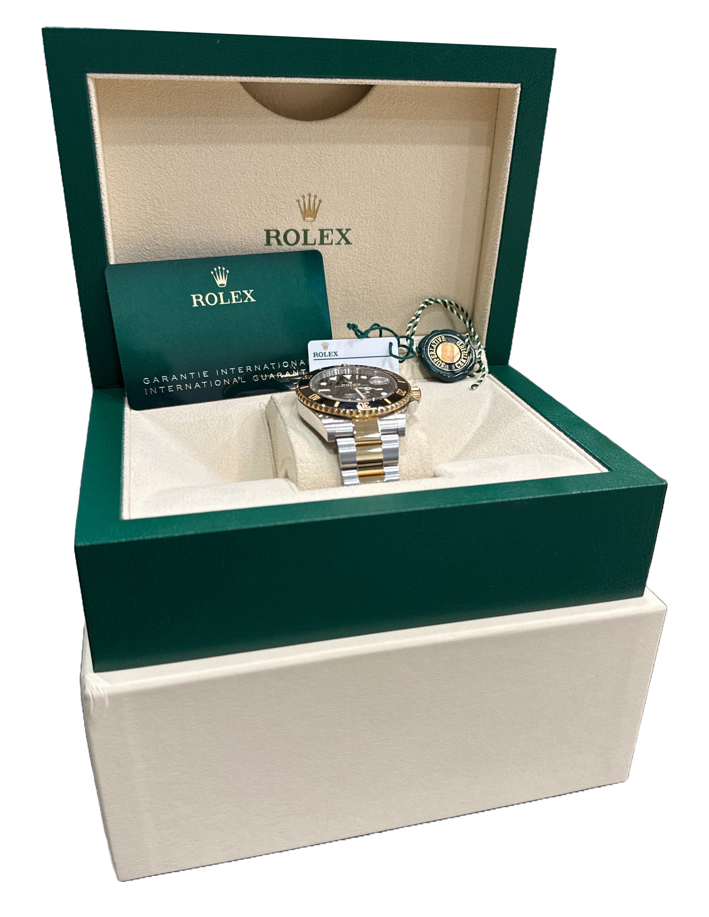 PAPERS Rolex Submariner Date 41mm Ceramic BLACK Steel Two-Tone 18K 126613 LN BOX