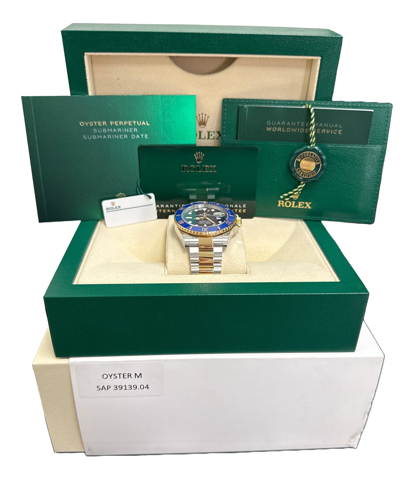 MINT 2023 PAPERS Rolex Submariner Date 41mm BLUE 18K Gold Steel 126613 LB BOX
