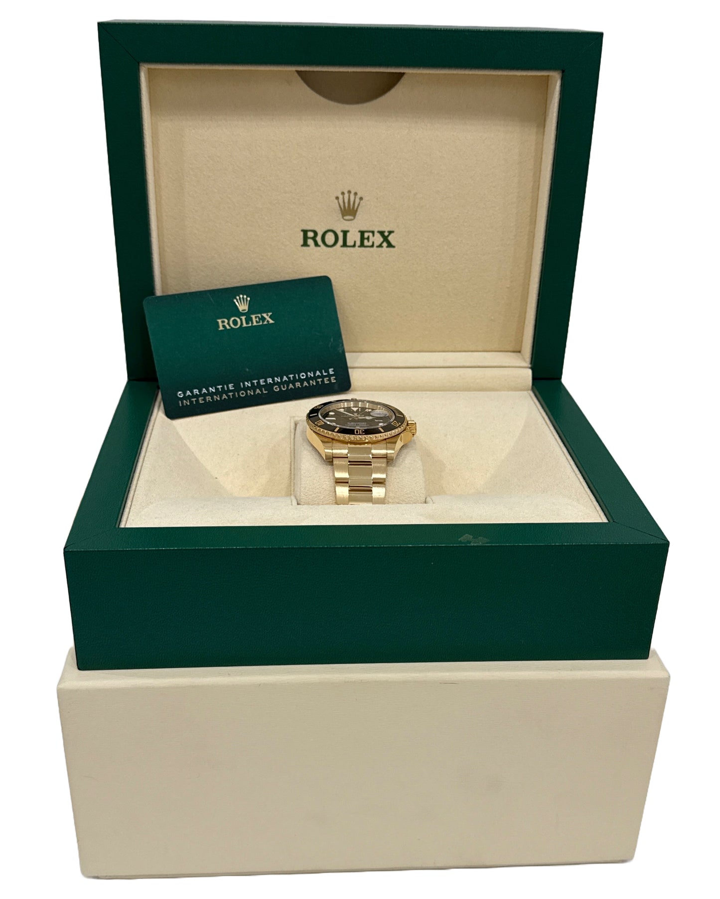 MINT 2021 PAPERS Rolex Submariner Date 41 18K Yellow Gold Watch 126618 LN BOX