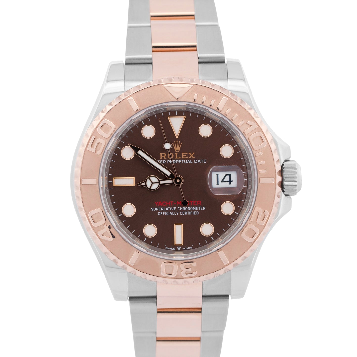 Rolex Yacht-Master CHOCOLATE Brown 18K Rose Gold YM1 Steel 40mm 126621 Watch
