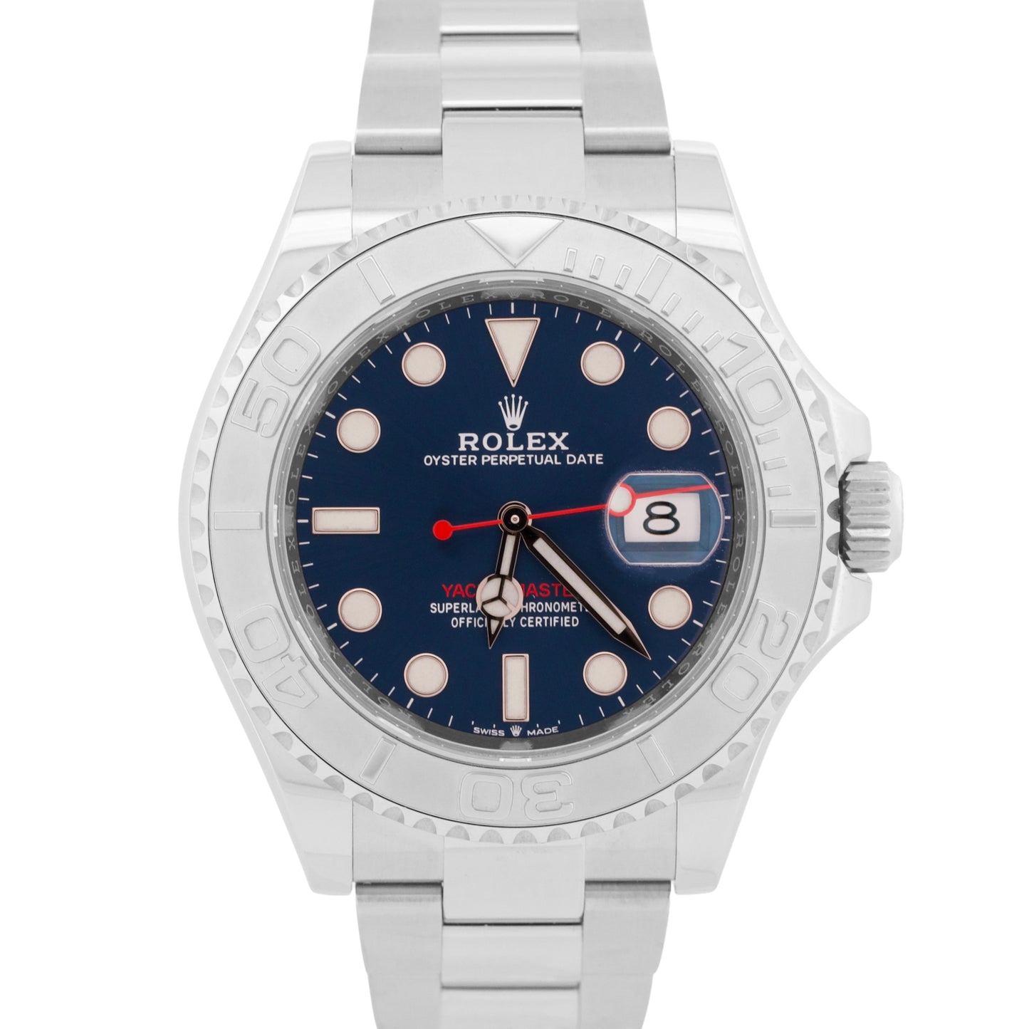 MINT PAPERS Rolex Yacht-Master 40 BLUE Platinum Stainless Steel 126622 Watch BOX