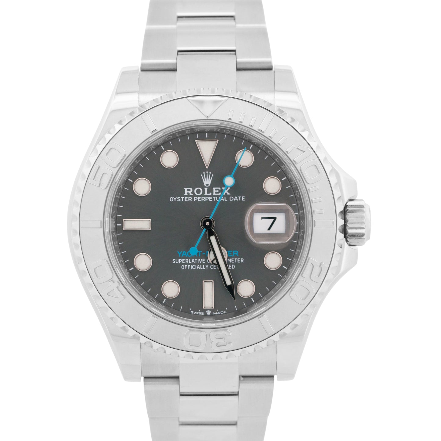 2020 PAPERS Rolex Yacht-Master Steel Platinum RHODIUM 40mm 126622 YM1 Watch BOX