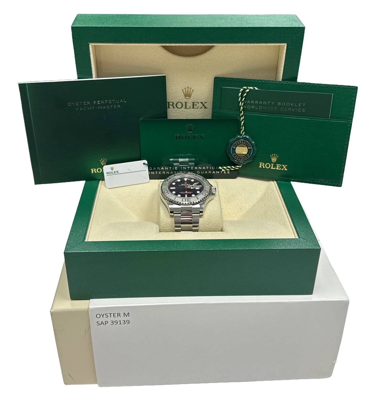 NEW 2025 PAPERS Rolex Yacht-Master 40mm BLUE Stainless Steel Watch 126622 BOX