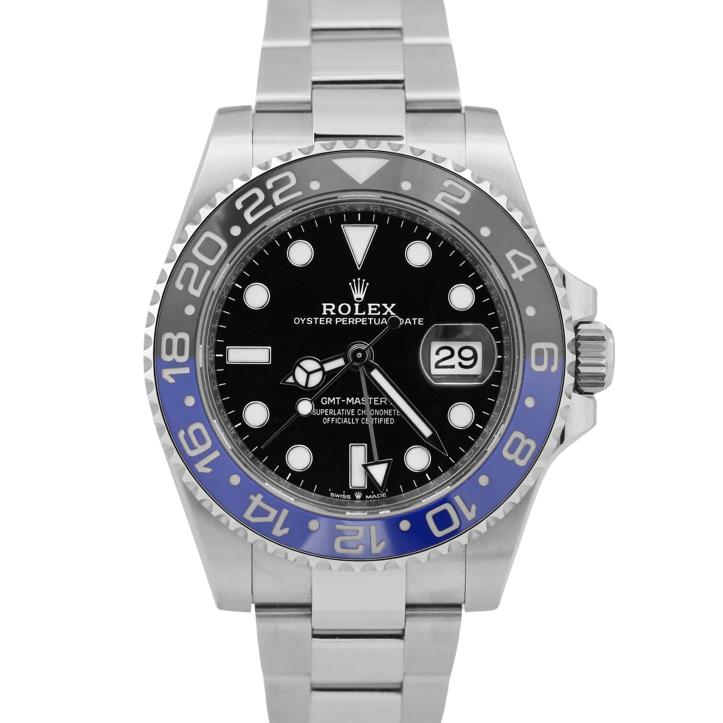 BRAND NEW JULY 2024 PAPERS Rolex GMT-Master II BATMAN Blue 40mm 126710 BLNR BOX