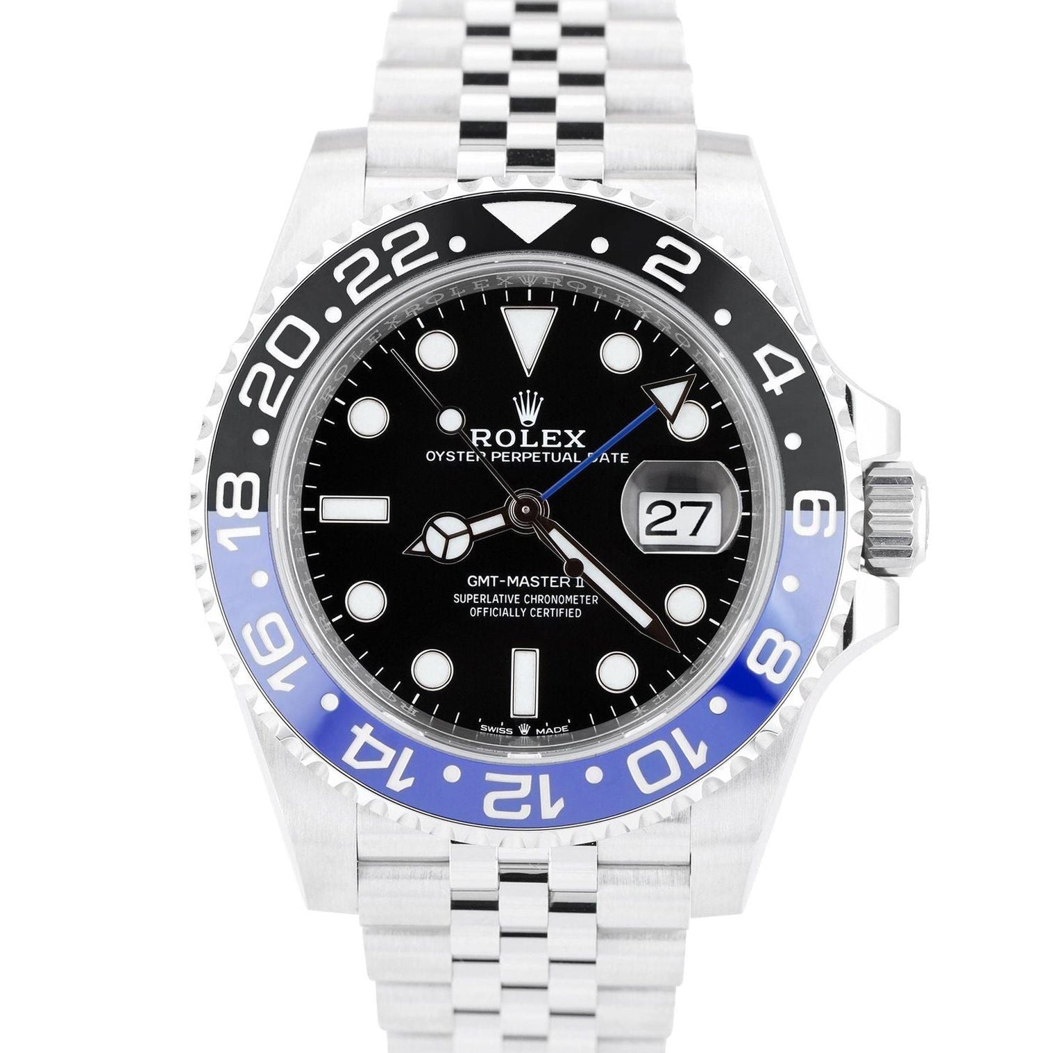 NEW DEC 2023 Rolex GMT Master II Batman Ceramic Jubilee 40mm