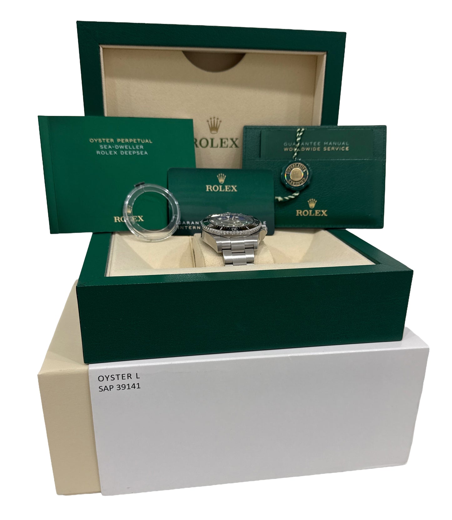 2021 PAPERS Rolex Sea-Dweller Deepsea JAMES CAMERON Blue Black 44mm 126660 BOX