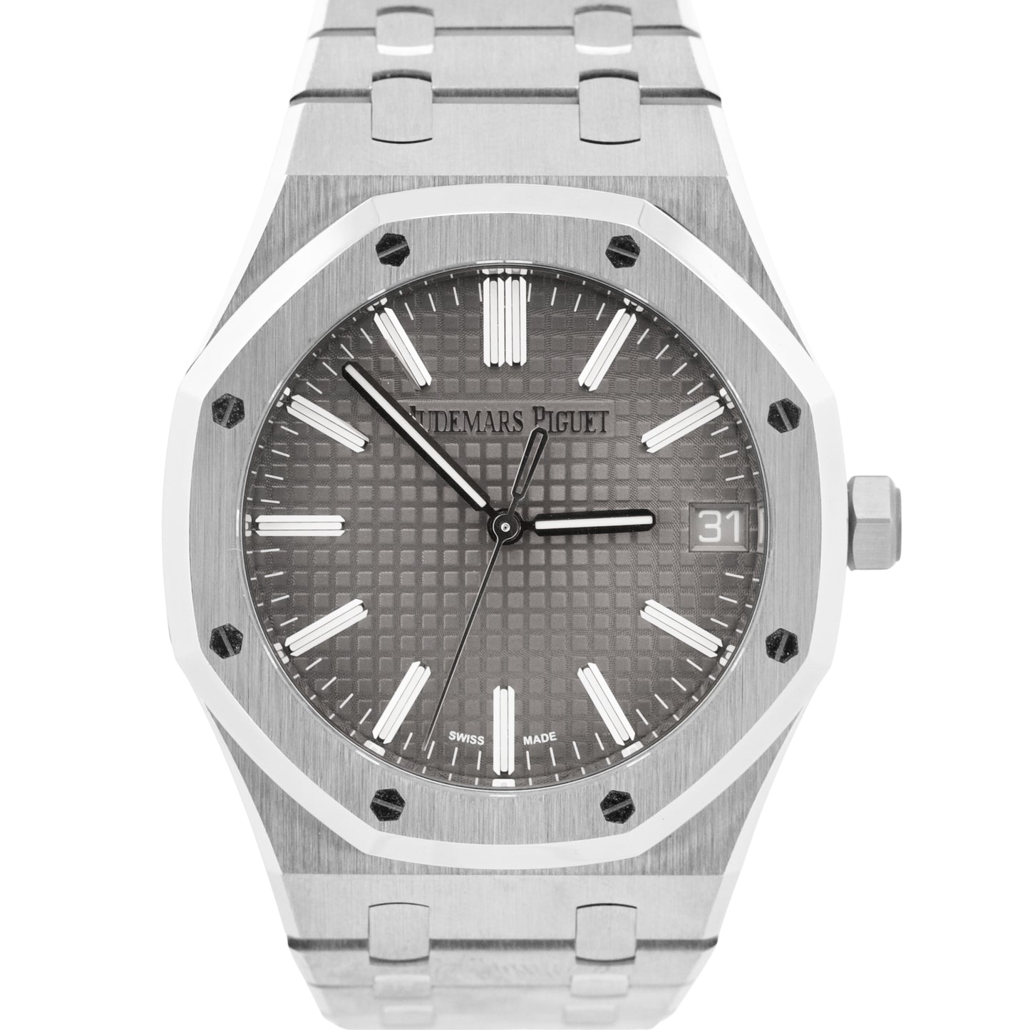 PAPERS Audemars Piguet Royal Oak GRAY 41mm Steel 15510ST.OO.1320ST.10 BOX