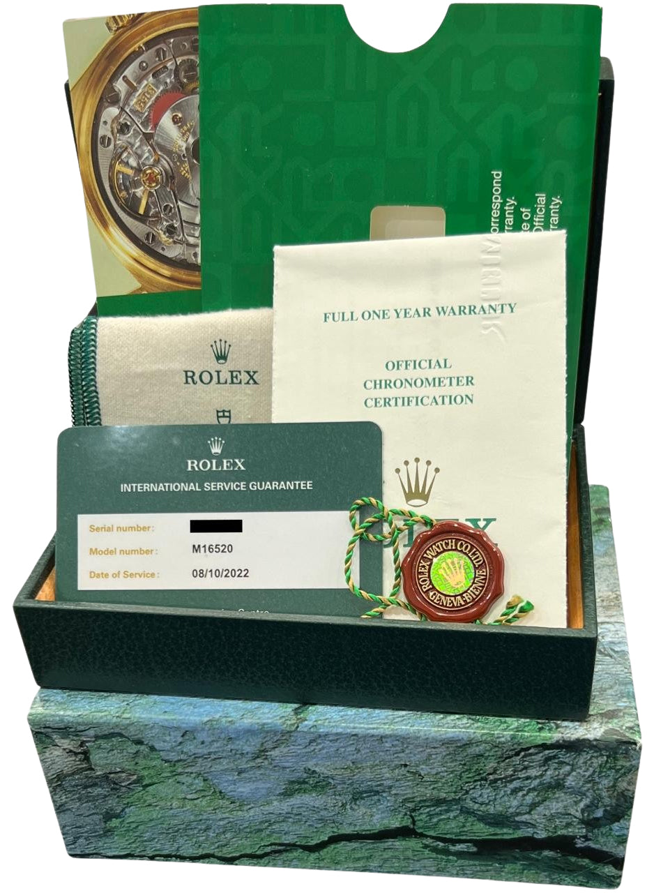 2022 RSC Rolex Daytona Cosmograph WHITE Stainless Steel PAPERS 40mm 16520 BOX