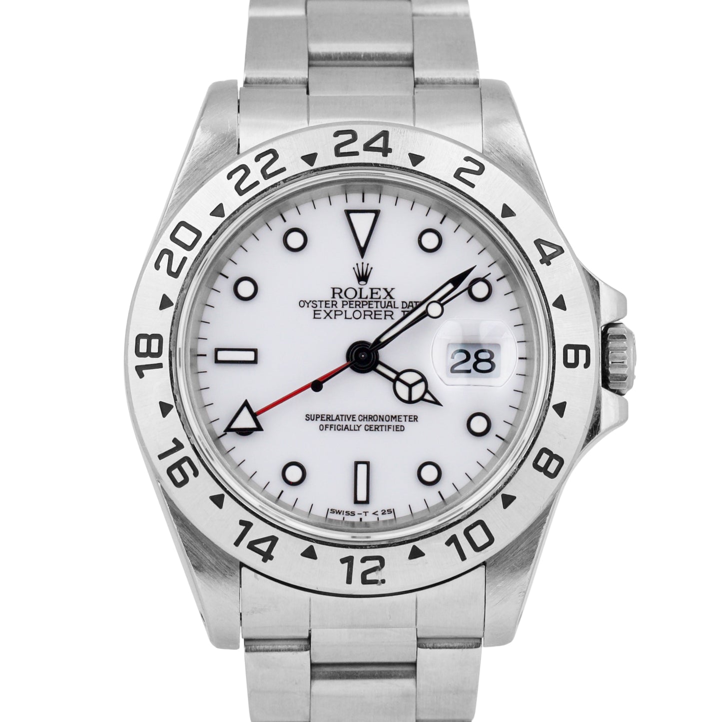 UNPOLISHED Rolex Explorer II White Stainless Steel Automatic 40mm Watch 16570