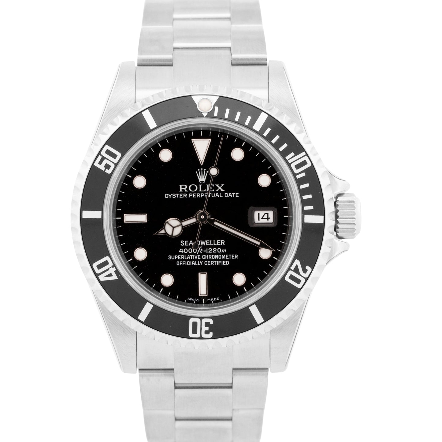 NEW STICKERED Rolex Sea-Dweller 16600 40mm Black Oyster NOS Steel Watch BOX