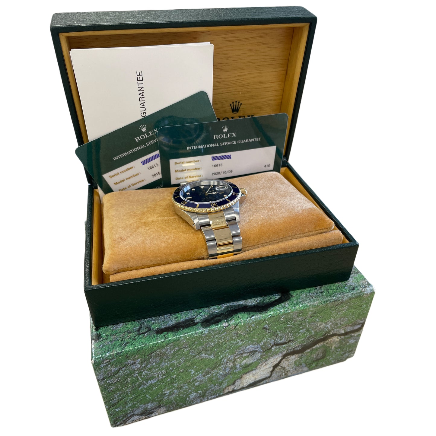 2020 RSC Rolex Submariner Date Blue Two-Tone Gold Stainless Steel 40mm 16613 BOX