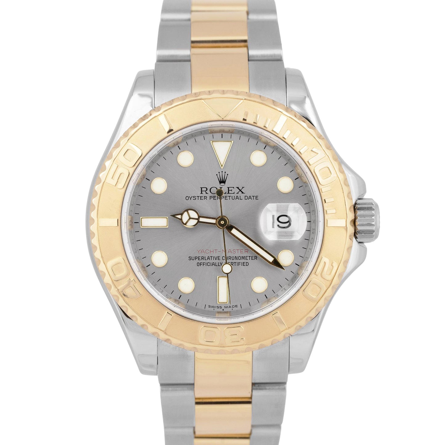 MINT PAPERS Rolex Yacht-Master 40 Slate Two-Tone 18K Yellow Gold Steel 16623 BOX
