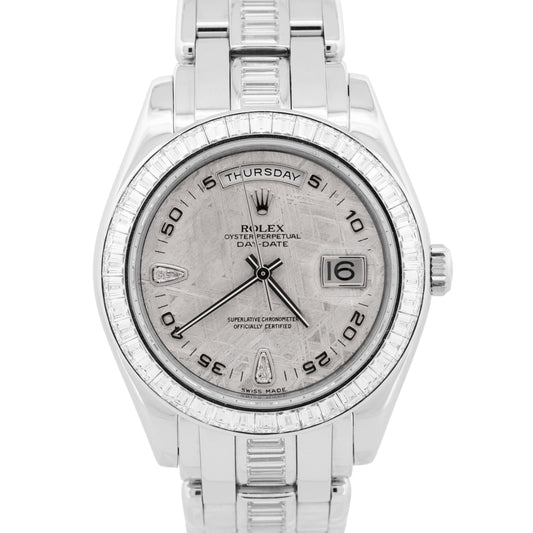 OCT 2025 RSC Rolex Day-Date 39 Platinum FACTORY METEORITE DIAMOND 18956BR BOX