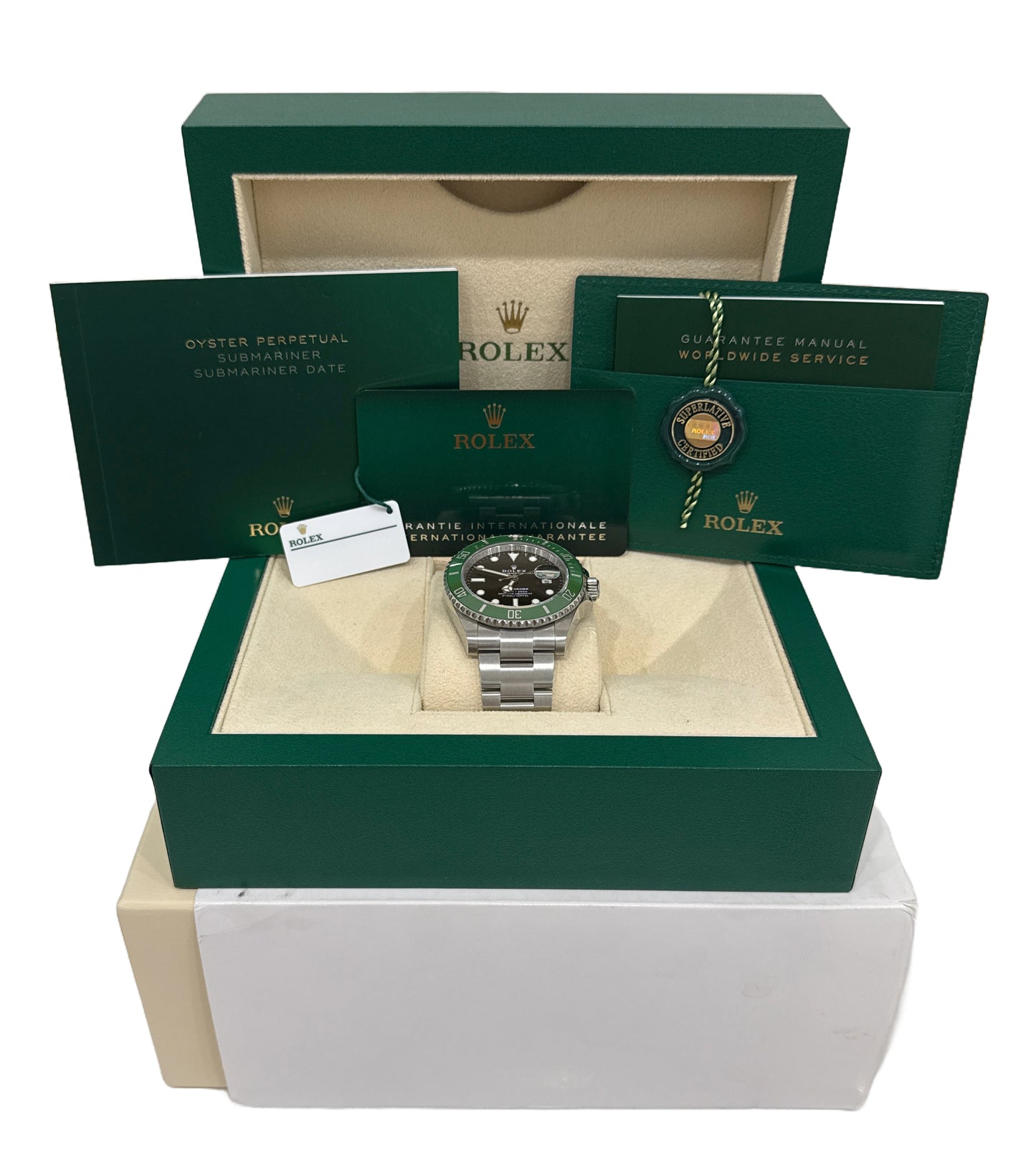 MINT 2023 PAPERS Rolex Submariner Date 41 KERMIT Green Steel 41mm 126610 LV BOX