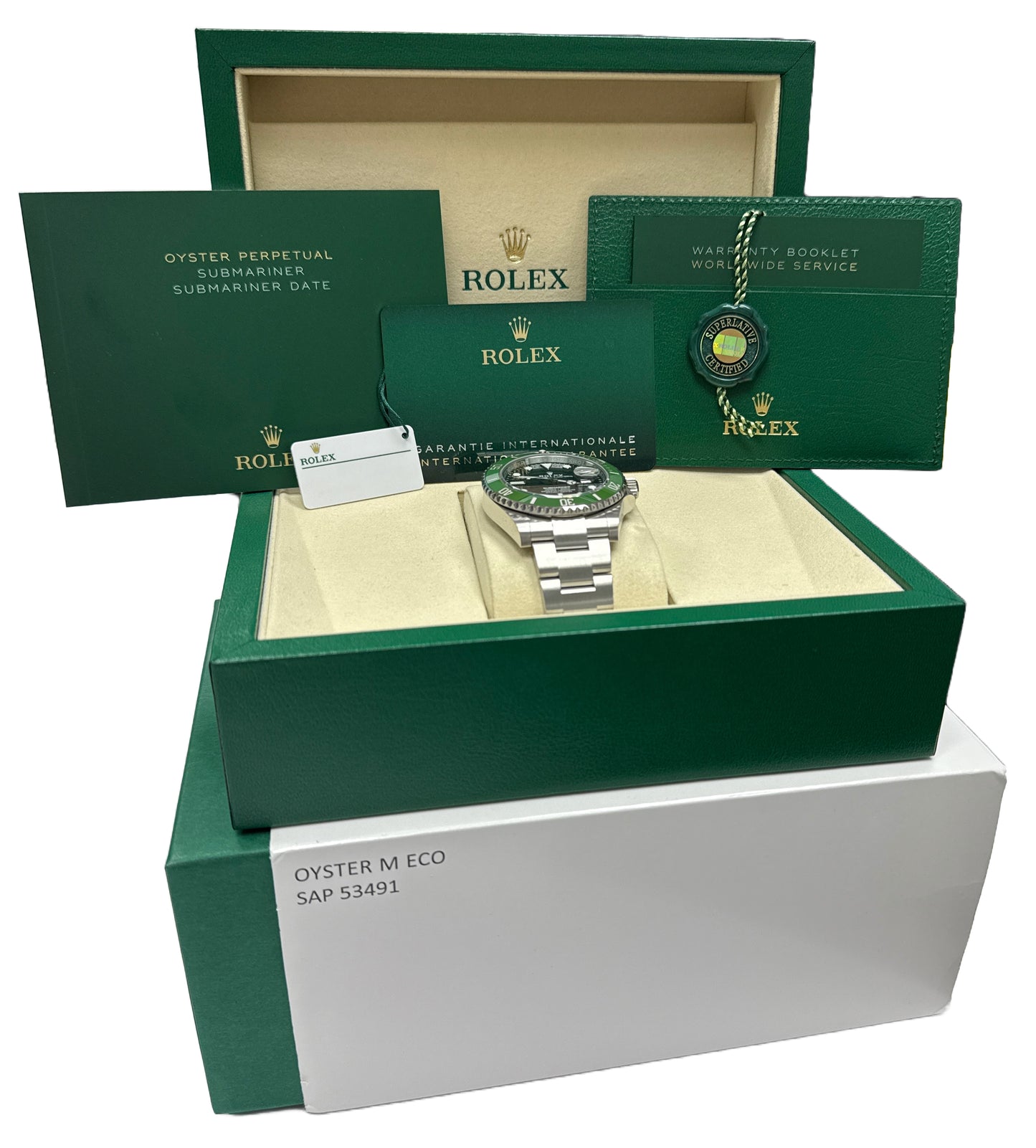NEW 2025 PAPERS Rolex Submariner 41 Steel GREEN KERMIT 41mm Watch 126610 LV BOX