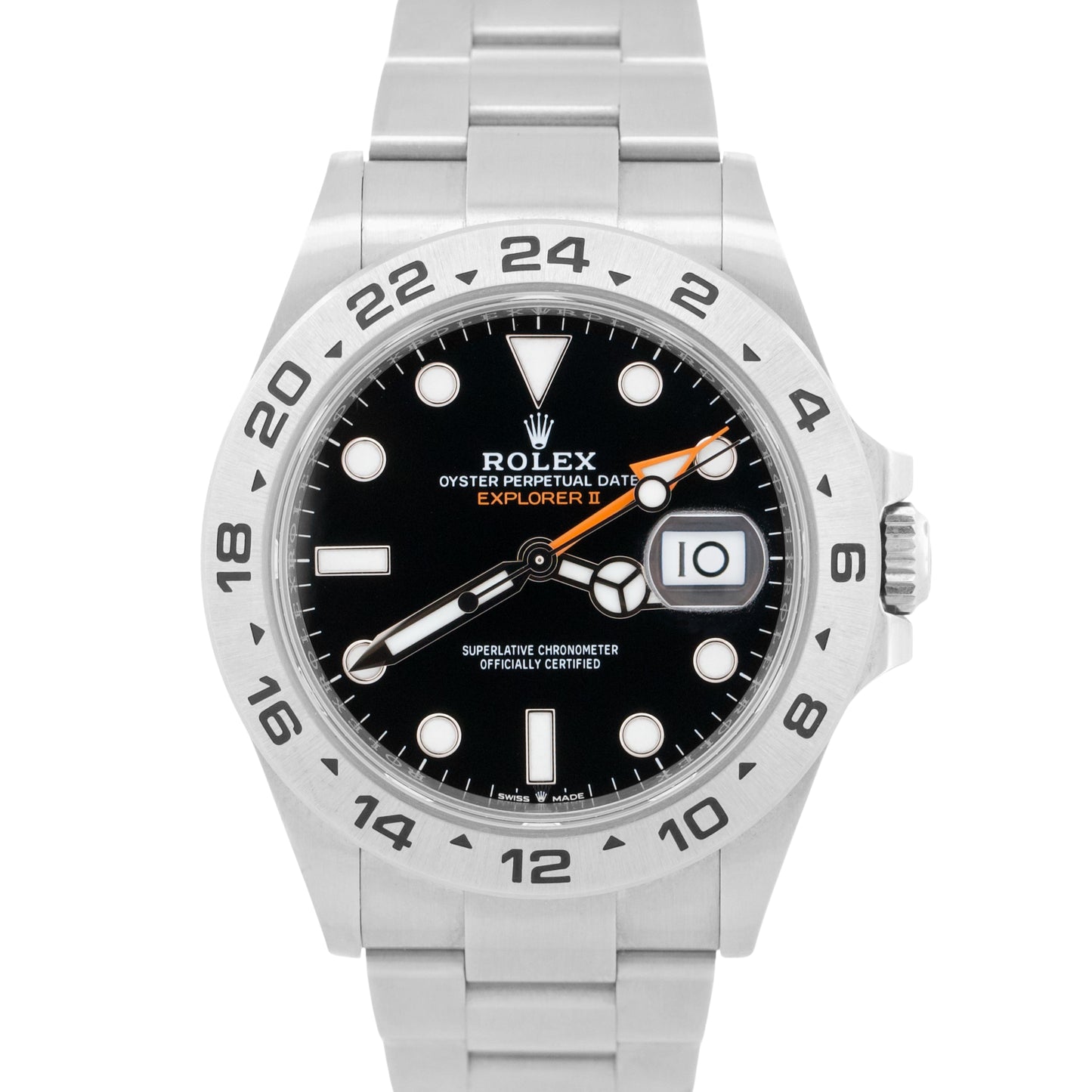 2025 PAPERS Rolex Explorer II 42mm BLACK Stainless Steel GMT 226570 Watch BOX