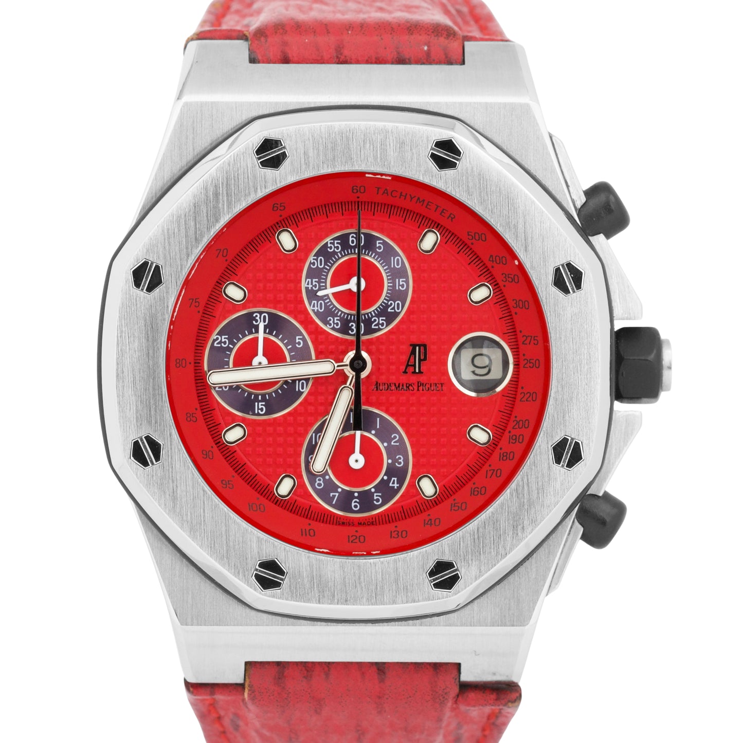 MINT Audemars Piguet Royal Oak Offshore RED Stainless Steel 42mm 25770ST Watch
