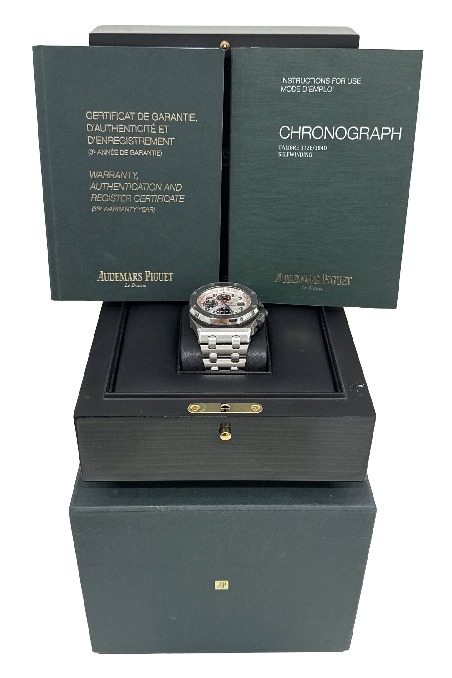 PAPERS Audemars Piguet Royal Oak Offshore 42 PANDA 26170ST.OO.D101CR.02 BOX