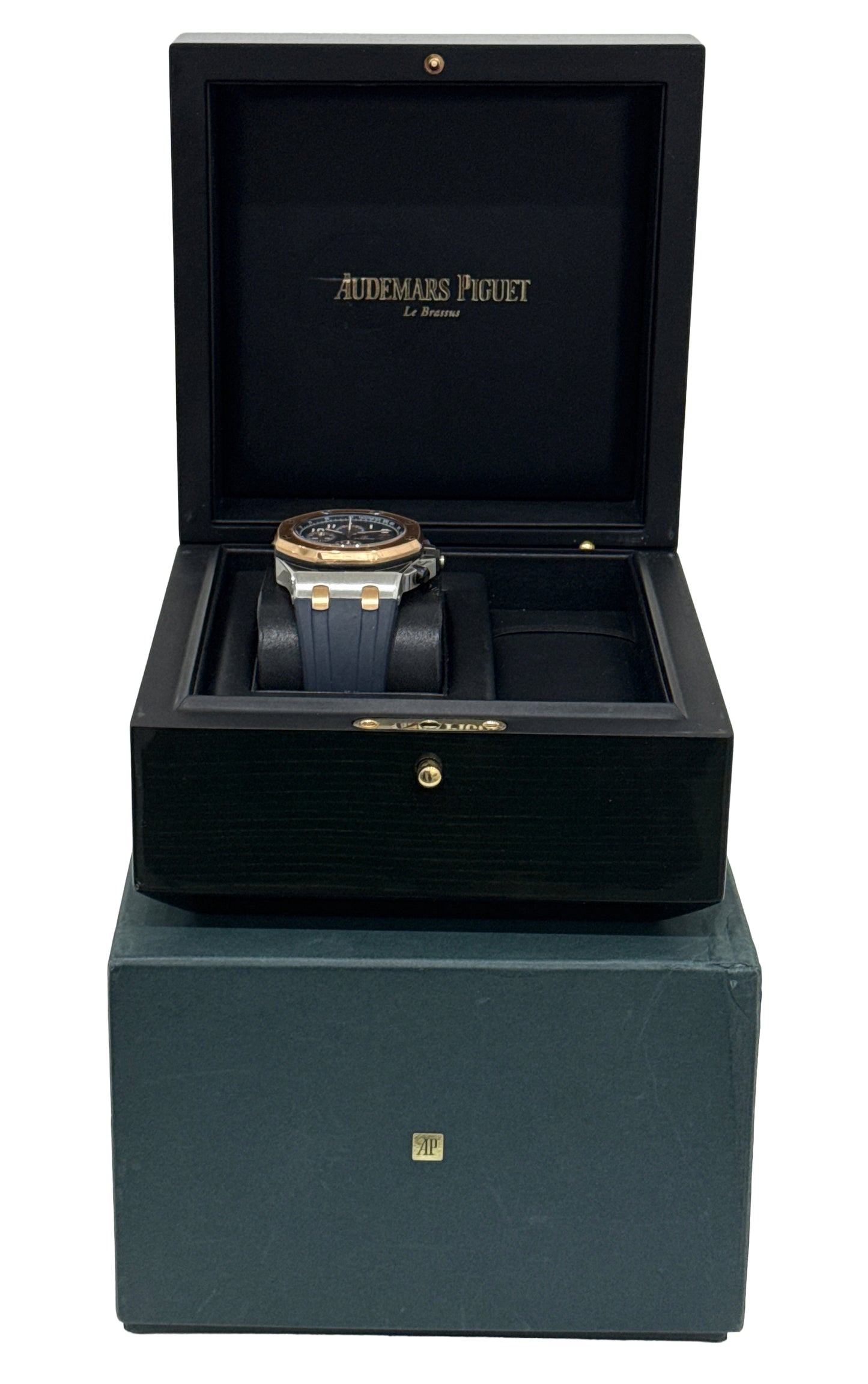 Audemars Piguet Royal Oak Offshore 18K Rose Gold BLUE Bucherer 42mm 26471SR BOX