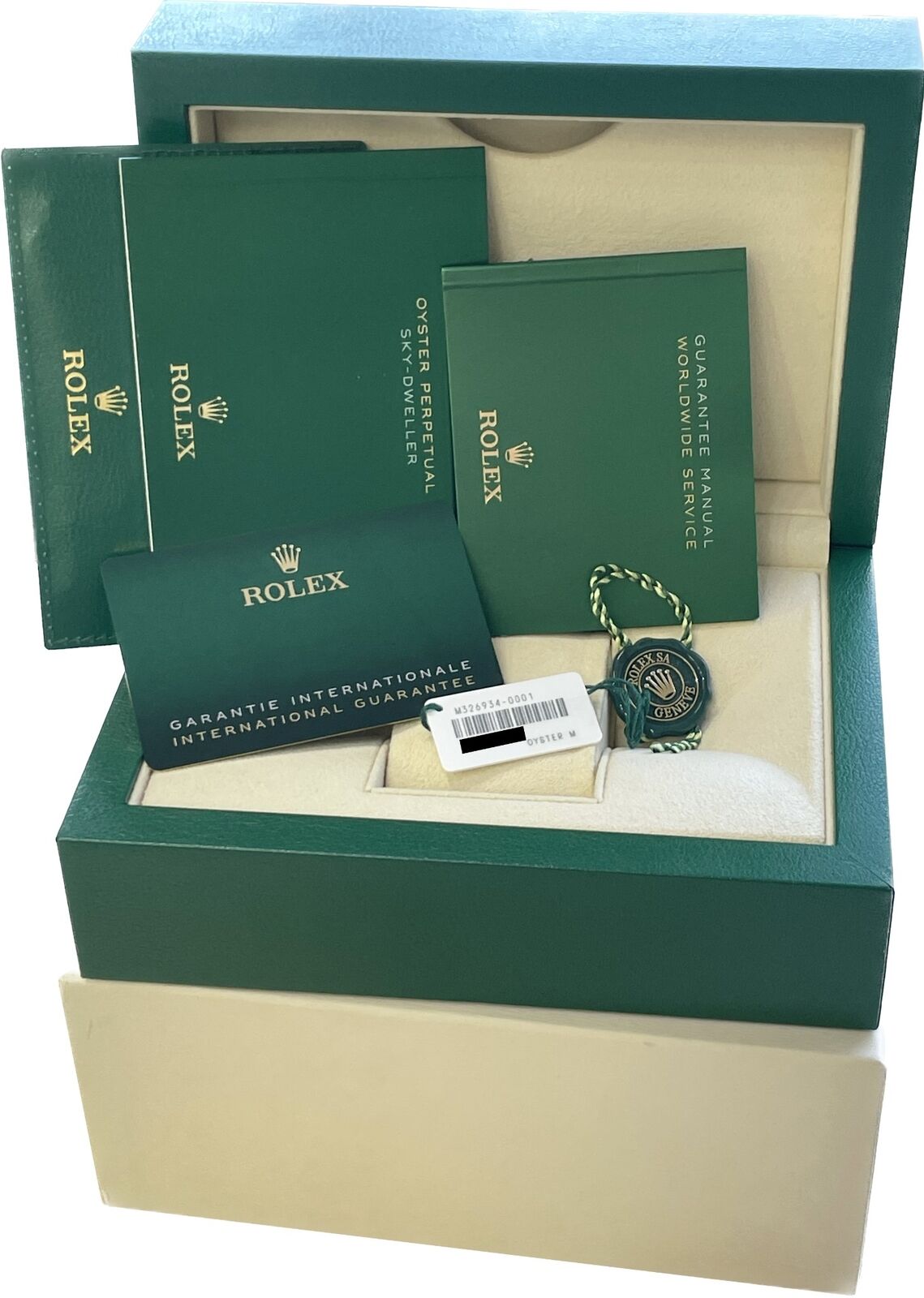 MINT 2022 PAPERS Rolex Sky-Dweller WHITE Gold Steel 42mm 326934 Oyster Watch BOX