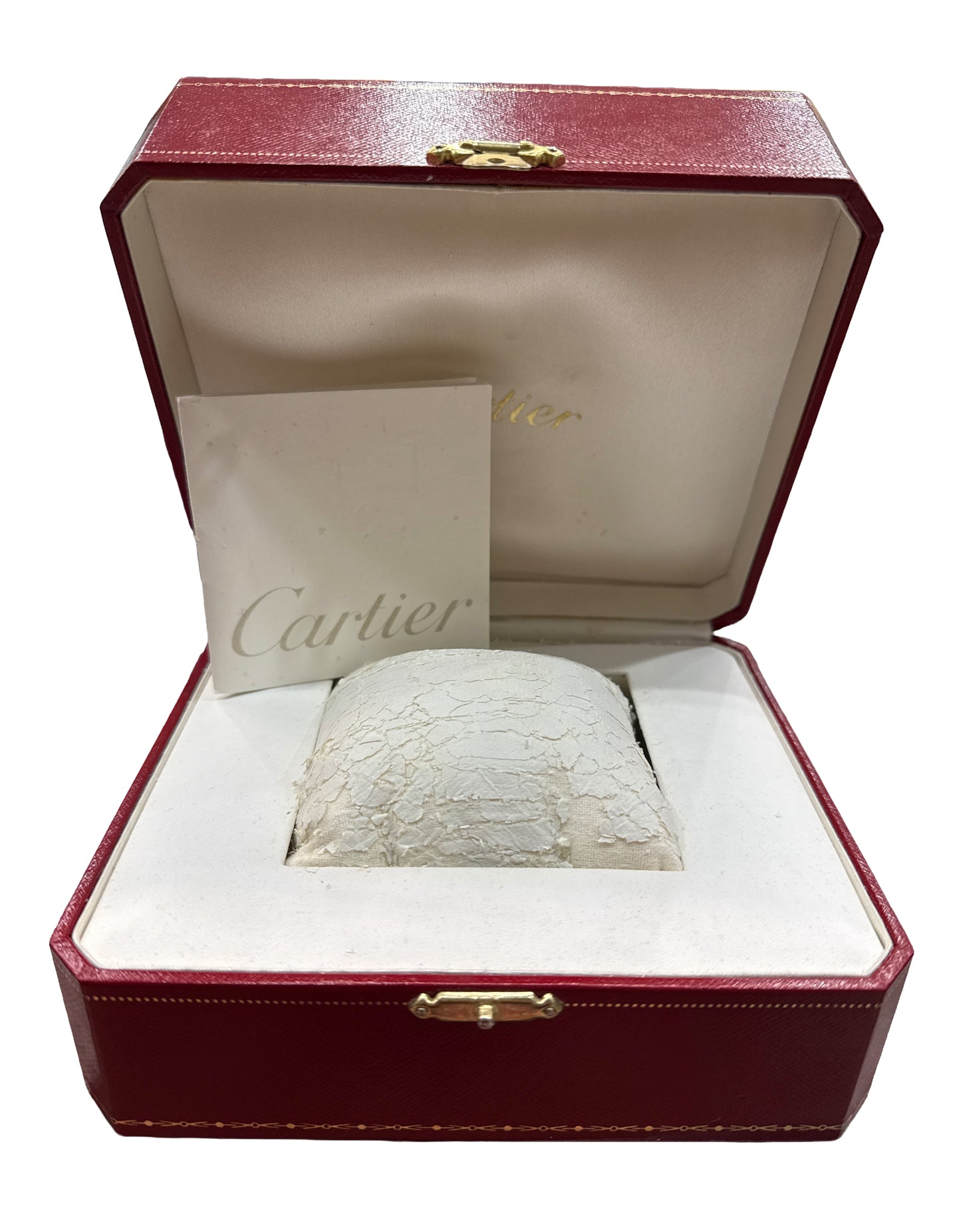 Cartier Santos 100 33mm IVORY Stainless Steel WHITE Rubber 2878 W20122U2 BOX