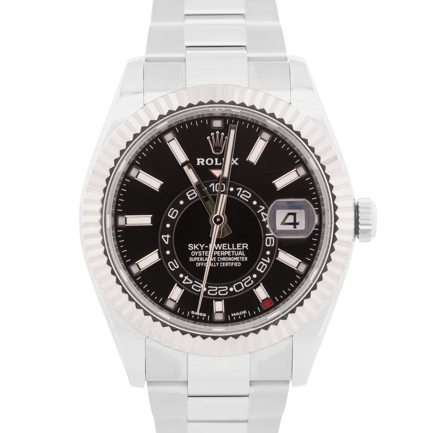 NEW UNWORN PAPERS Rolex Sky-Dweller BLACK Steel OYSTER 42mm 326934 Watch BOX