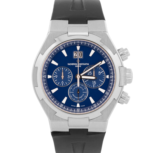 MINT Vacheron Constantin Overseas Chronograph BLUE 42mm Rubber Stainless 49150