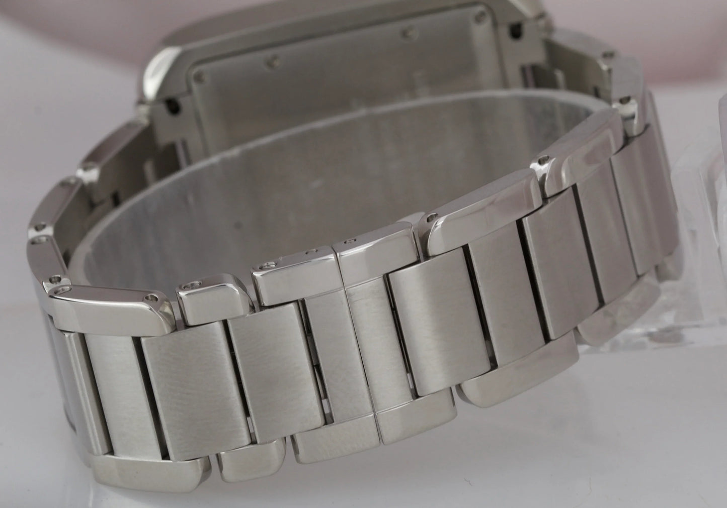 Cartier Tank Anglaise LARGE Silver 30mm Steel Automatic Watch 3511 / W5310009