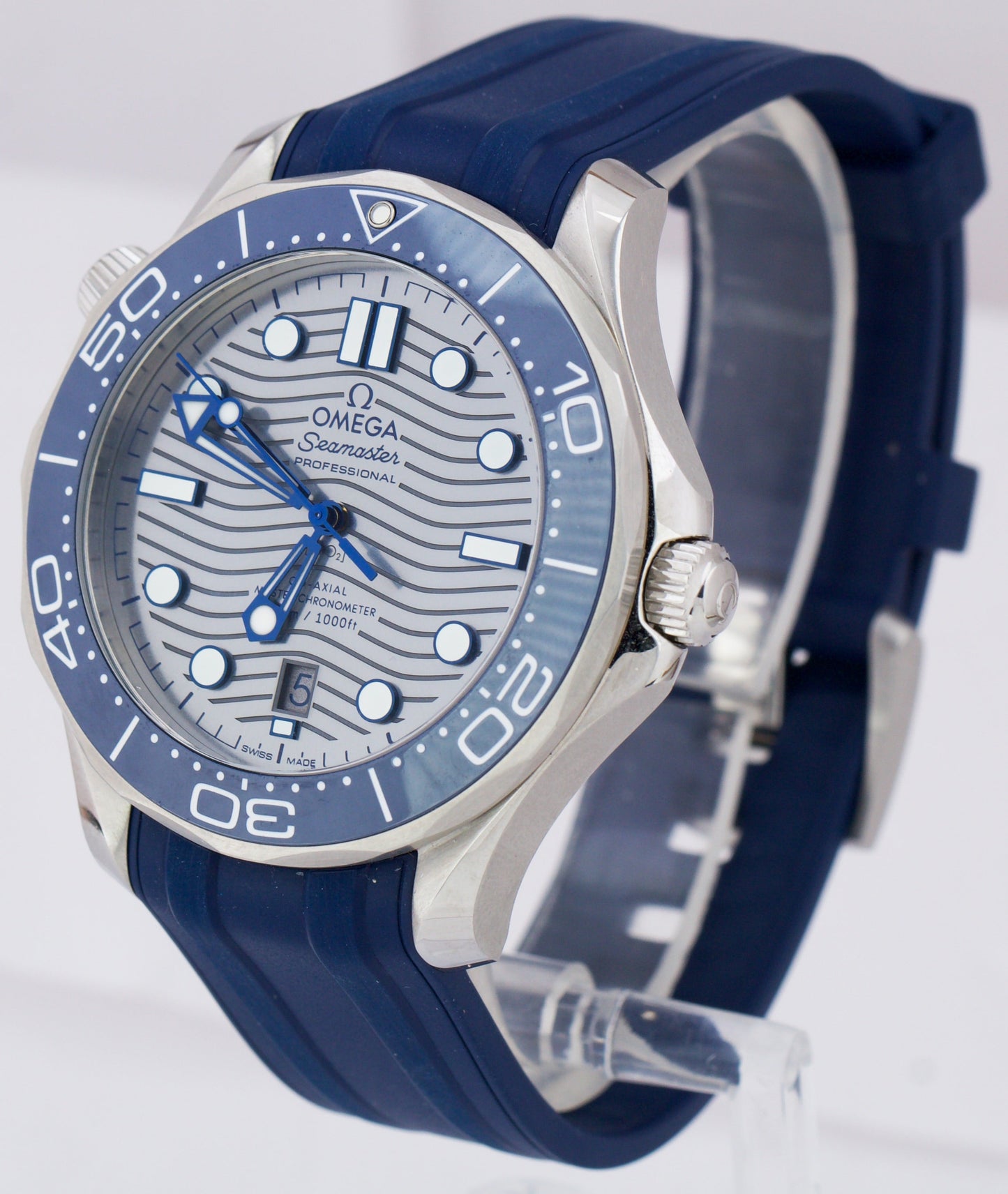 2022 Omega Seamaster Diver 42mm Automatic BLUE GREY 210.32.42.20.06.001 B+P
