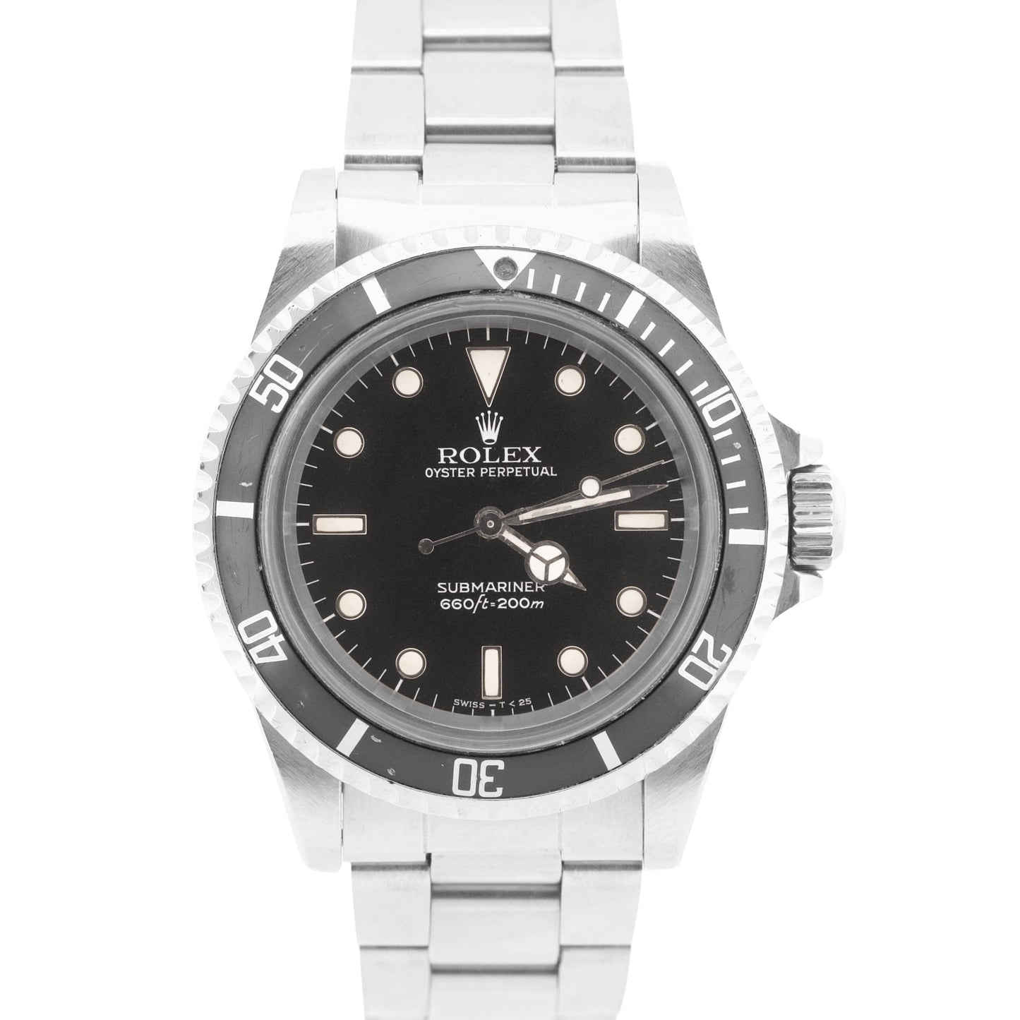 VINTAGE 1984 Rolex Submariner PATINA Black 40mm Stainless Steel Automatic 5513