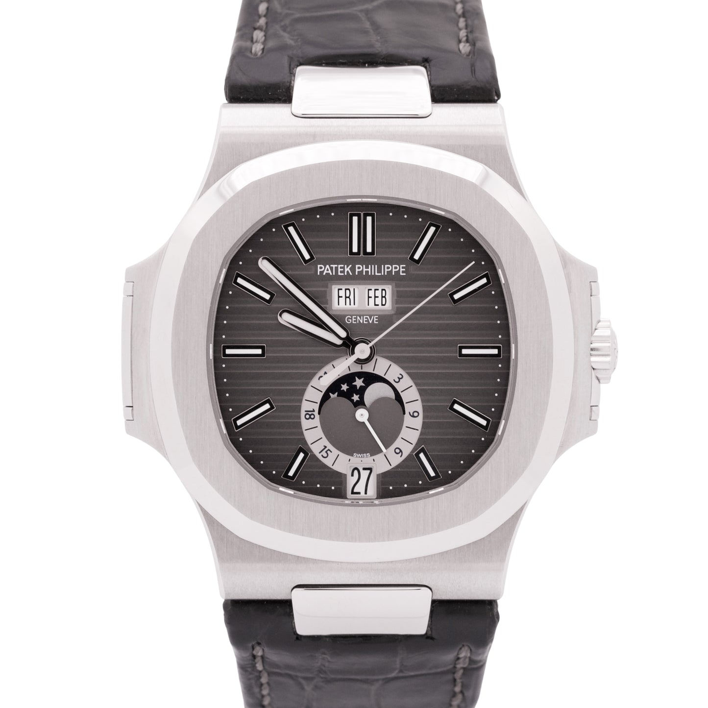 UNWORN 2018 PAPERS Patek Philippe Nautilus Moonphase Steel 40.5mm 5726A-001 BOX
