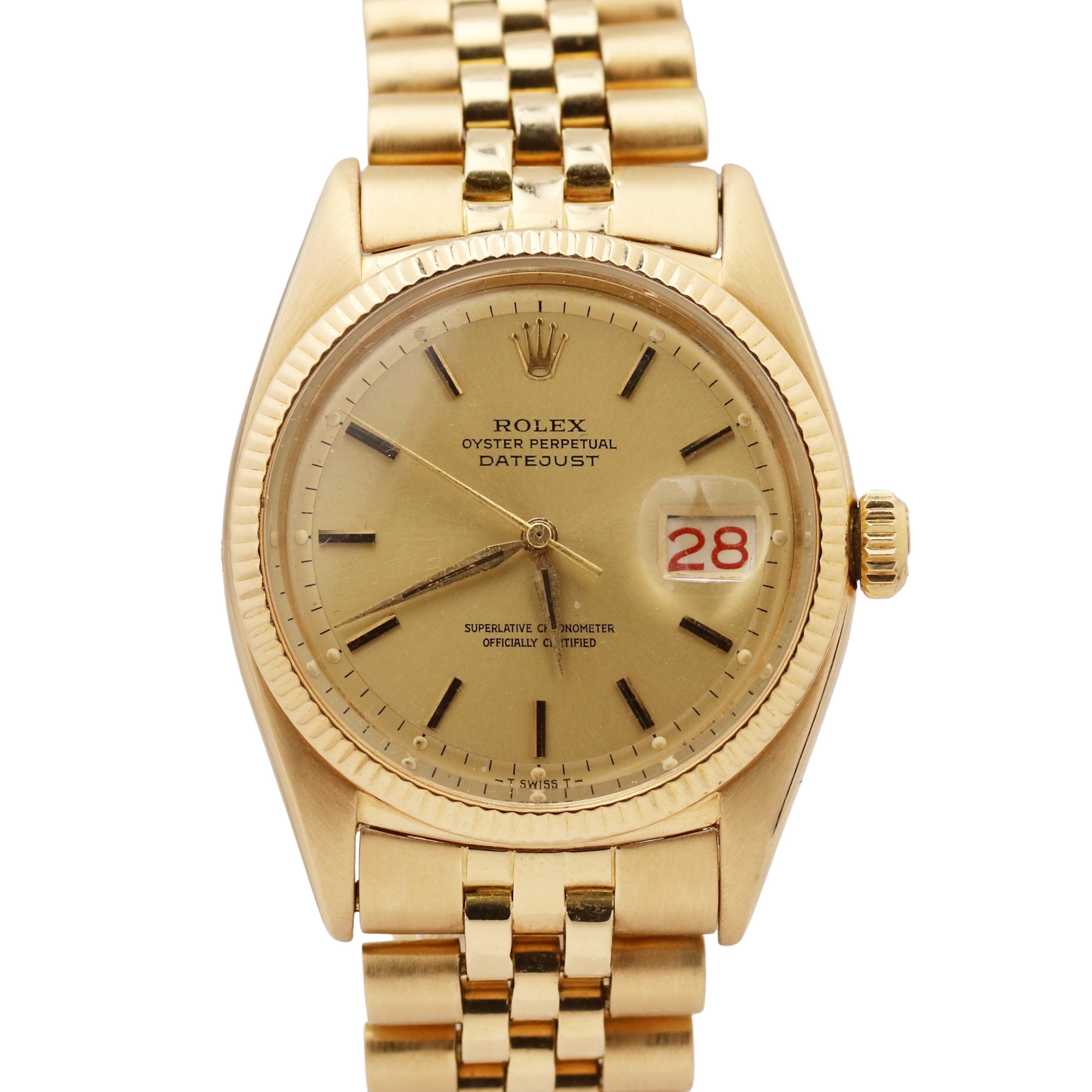 Rolex Ref. 6309 18k Yellow Gold Thunderbird Oyster Perpetual Datejust,  circa 1950's