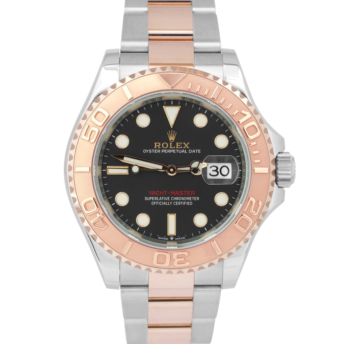 MINT PAPERS Rolex Yacht-Master Two-Tone 18K Rose Gold 40mm 126621 Watch BOX