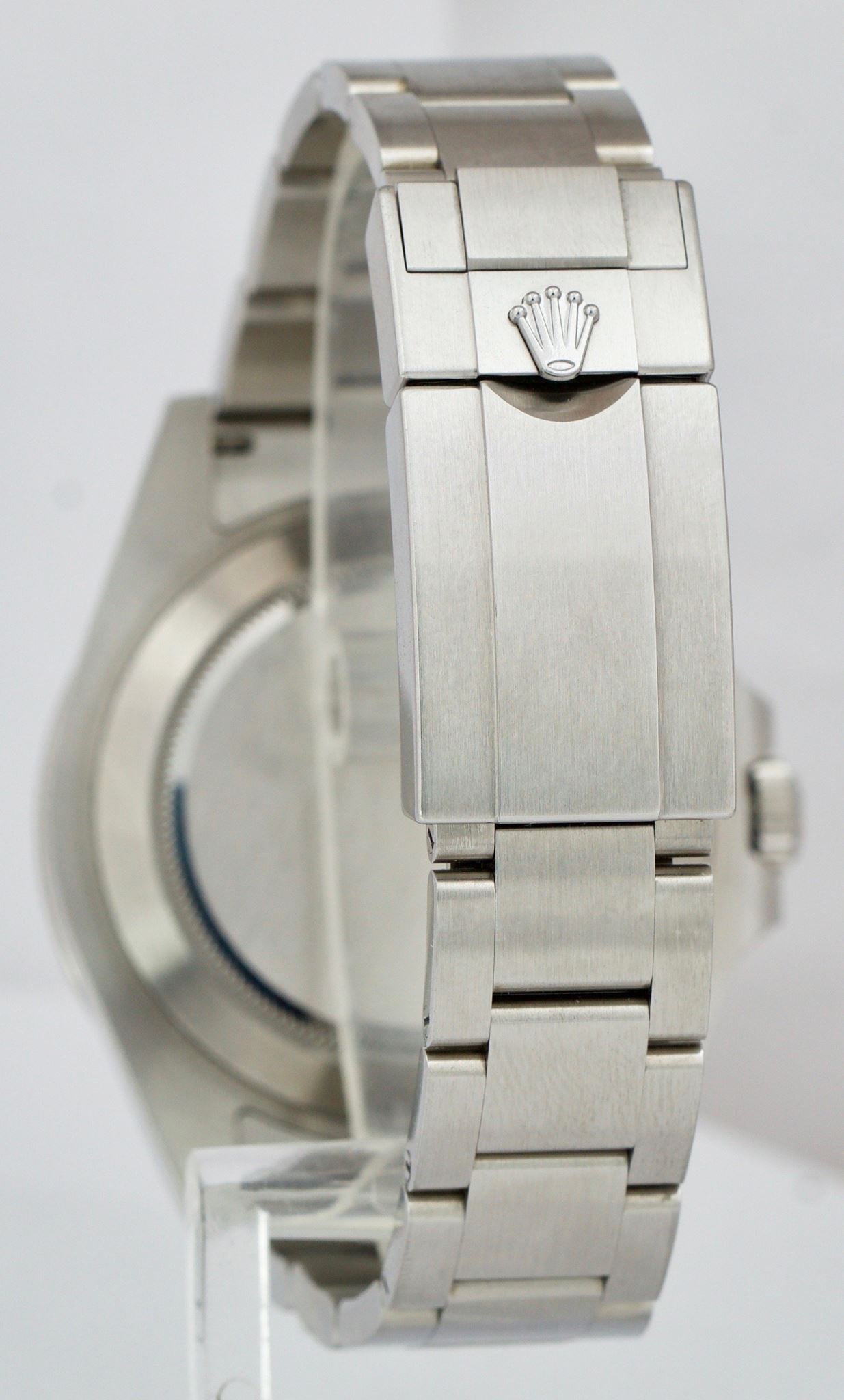 2018 PAPERS Rolex Explorer II 42mm 216570 White Orange Steel GMT Date Watch B+P