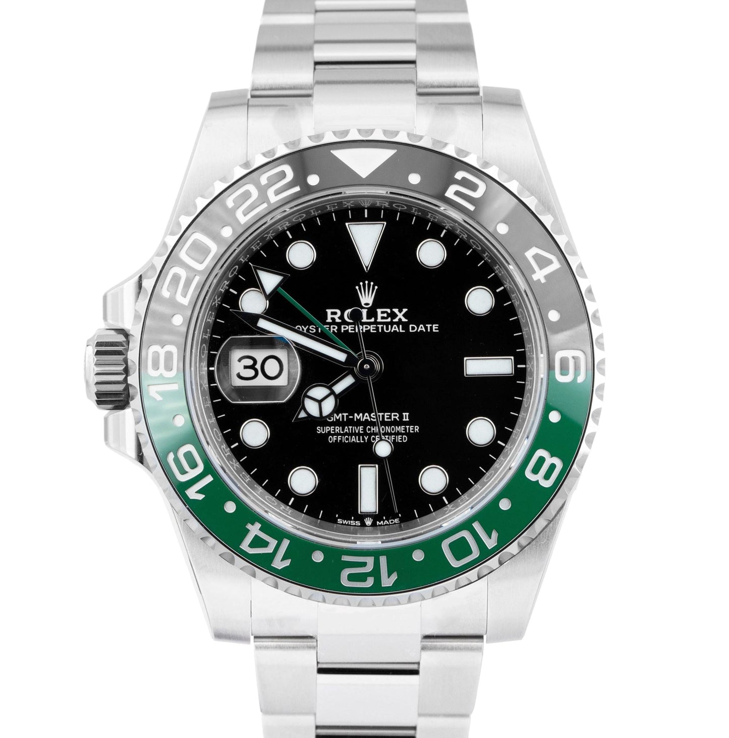 MAY 2023 STICKERED Rolex GMT-Master II SPRITE GREEN Watch 126720 VTNR B+P