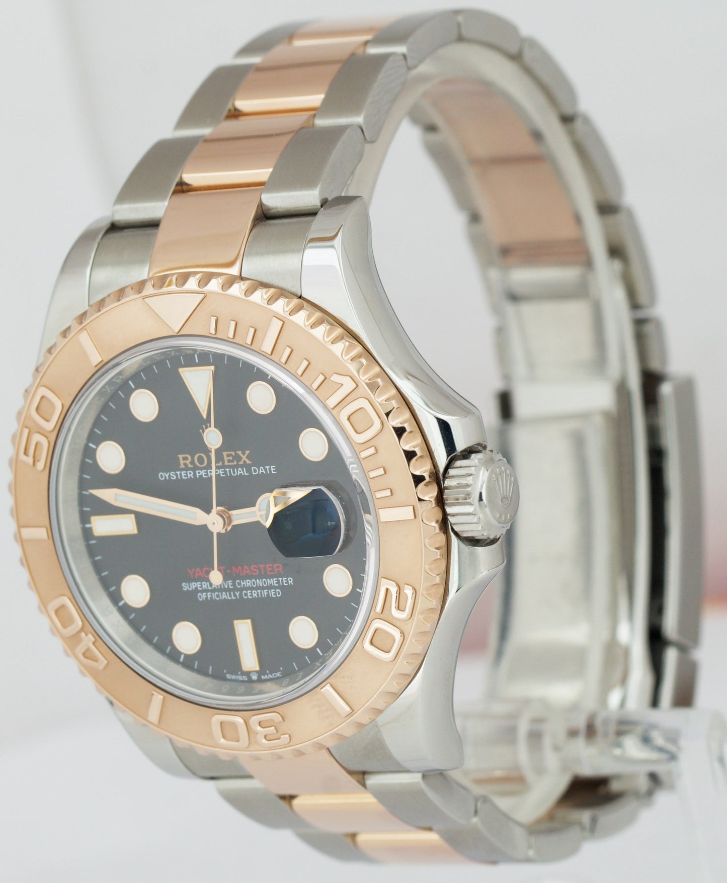 MINT PAPERS Rolex Yacht-Master Two-Tone 18K Rose Gold 40mm 126621 Watch BOX